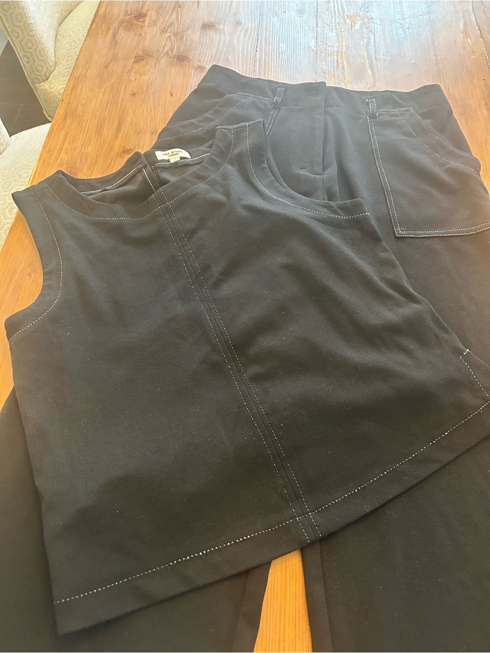 Max Studio Black Sleeveless Tank Top for Kids
